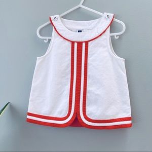 Janie and Jack sleeveless girls top size 3